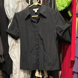 Talbots Black Blouse